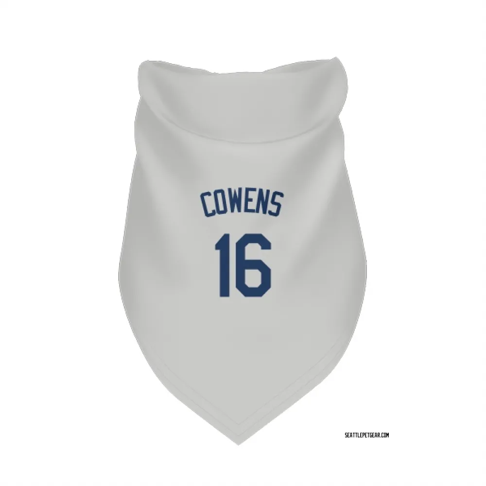 Seattle Mariners Al Cowens Gray Pet Bandana for Dog & Cat