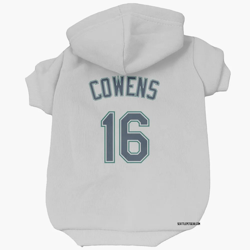 Seattle Mariners Al Cowens White Pet Hoodie for Dog & Cat