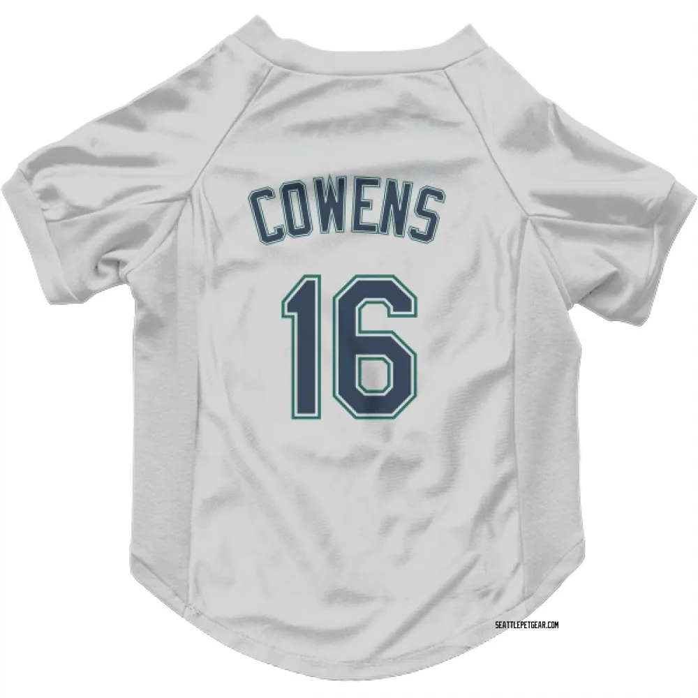 Seattle Mariners Al Cowens White Pet Jersey for Dog & Cat