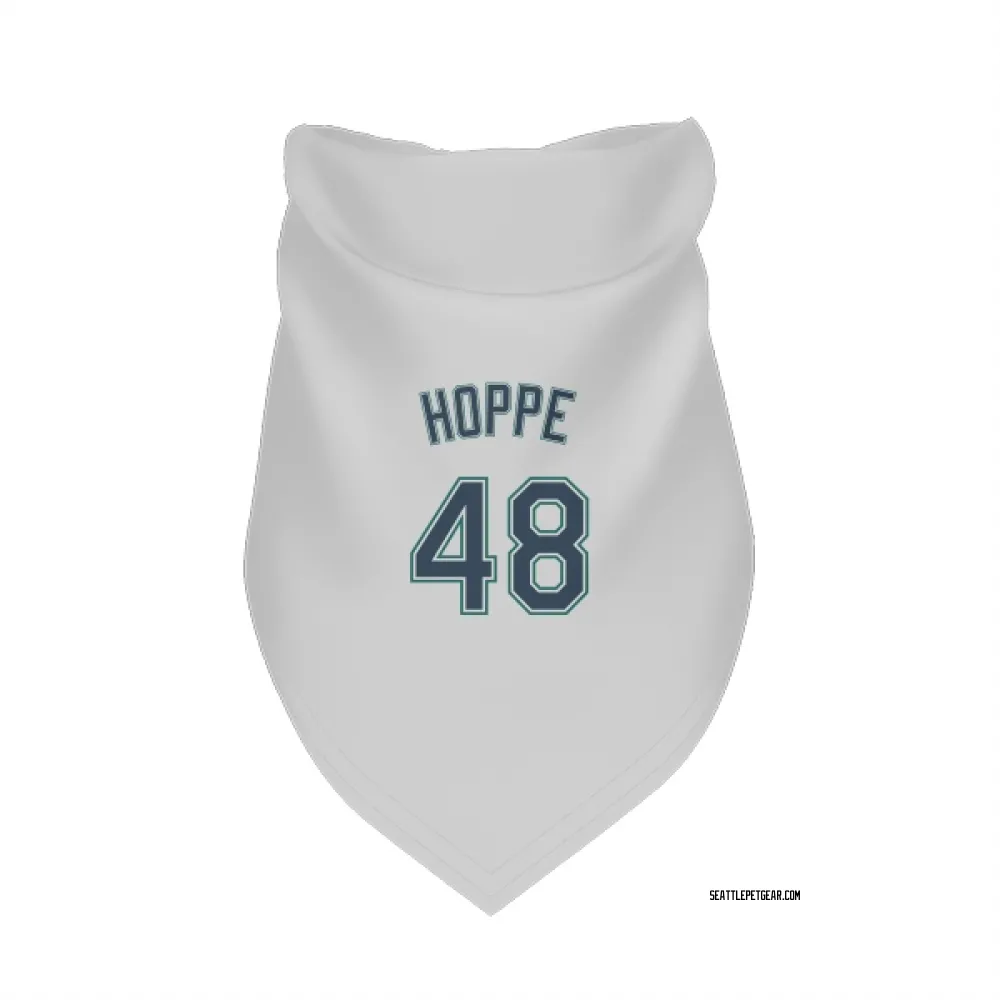 Seattle Mariners Alex Hoppe White Pet Bandana for Dog & Cat