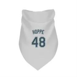 Seattle Mariners Alex Hoppe White Pet Bandana for Dog & Cat