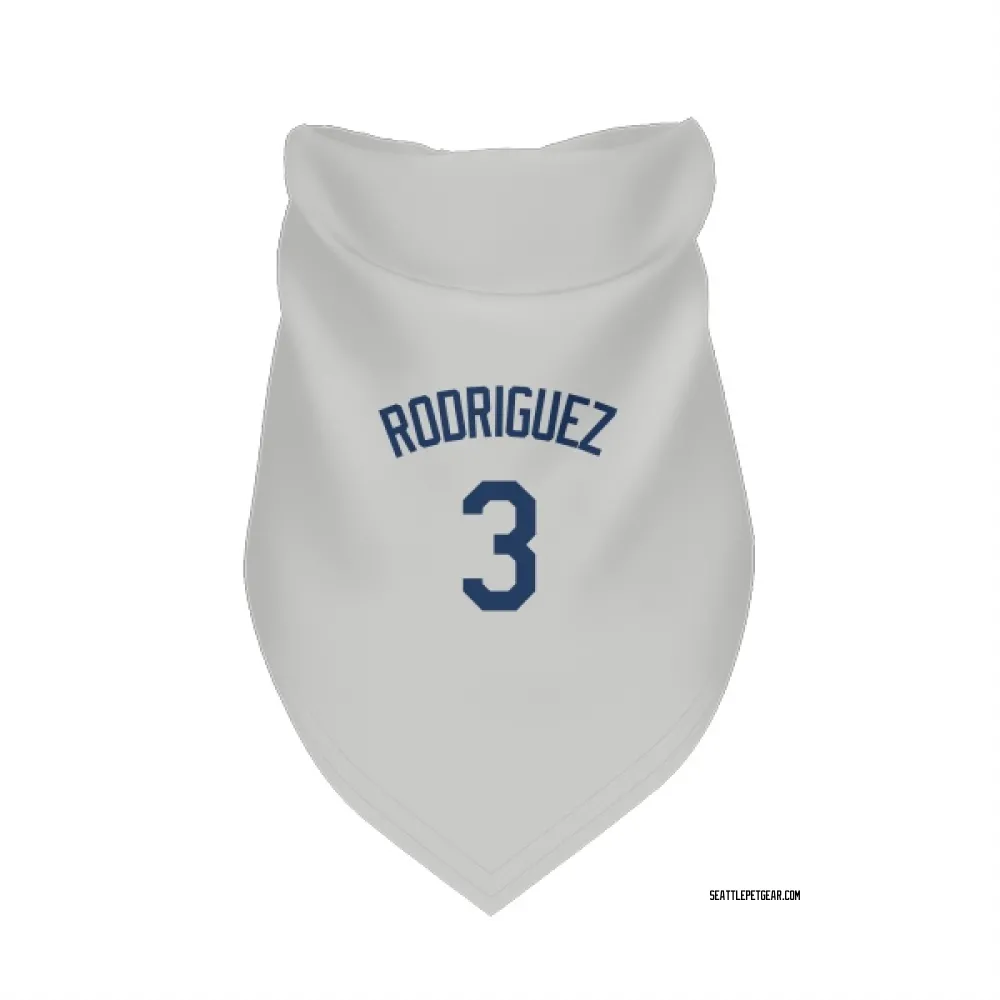 Seattle Mariners Alex Rodriguez Gray Pet Bandana for Dog & Cat
