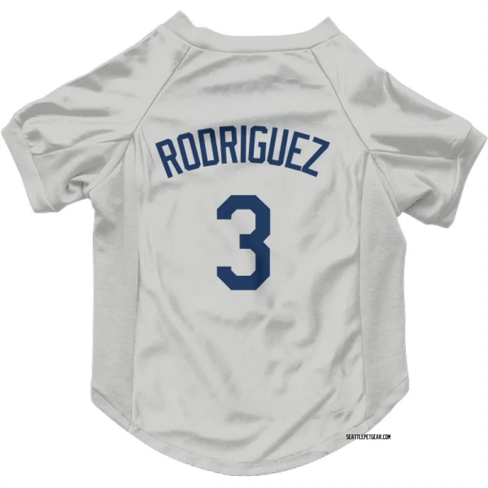 Seattle Mariners Alex Rodriguez Gray Pet Jersey for Dog & Cat