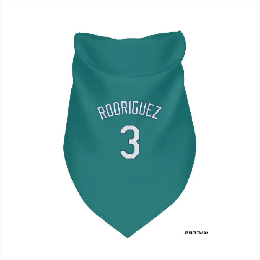Seattle Mariners Alex Rodriguez Green Pet Bandana for Dog & Cat
