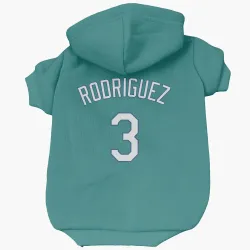 Seattle Mariners Alex Rodriguez Green Pet Hoodie for Dog & Cat