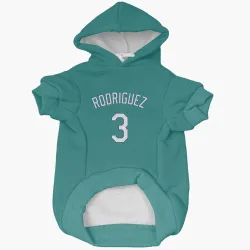 Seattle Mariners Alex Rodriguez Green Pet Hoodie for Dog & Cat