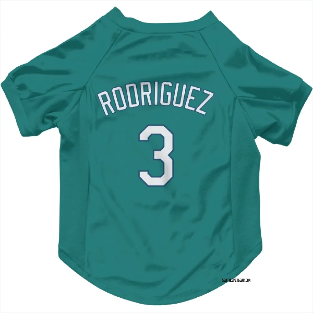 Seattle Mariners Alex Rodriguez Green Pet Jersey for Dog & Cat