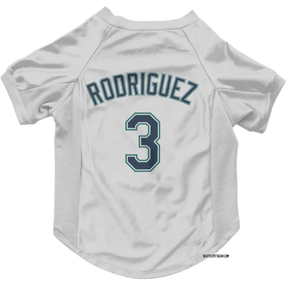 Seattle Mariners Alex Rodriguez White Pet Jersey for Dog & Cat