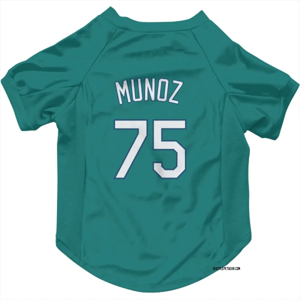 Seattle Mariners Andres Munoz Green Pet Jersey for Dog & Cat