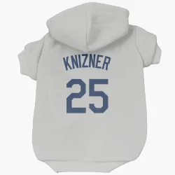 Seattle Mariners Andrew Knizner Gray Pet Hoodie for Dog & Cat