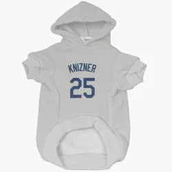 Seattle Mariners Andrew Knizner Gray Pet Hoodie for Dog & Cat