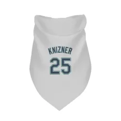 Seattle Mariners Andrew Knizner White Pet Bandana for Dog & Cat