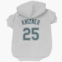 Seattle Mariners Andrew Knizner White Pet Hoodie for Dog & Cat
