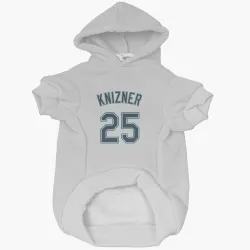 Seattle Mariners Andrew Knizner White Pet Hoodie for Dog & Cat