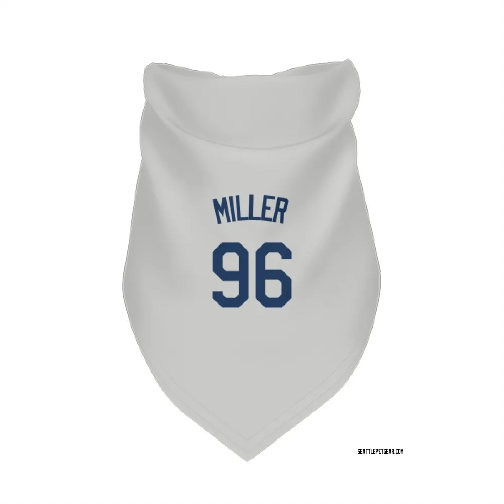 Seattle Mariners Andrew Miller Gray Pet Bandana for Dog & Cat