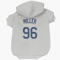 Seattle Mariners Andrew Miller Gray Pet Hoodie for Dog & Cat