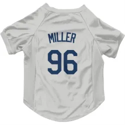 Seattle Mariners Andrew Miller Gray Pet Jersey for Dog & Cat