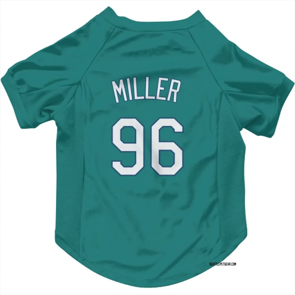 Seattle Mariners Andrew Miller Green Pet Jersey for Dog & Cat