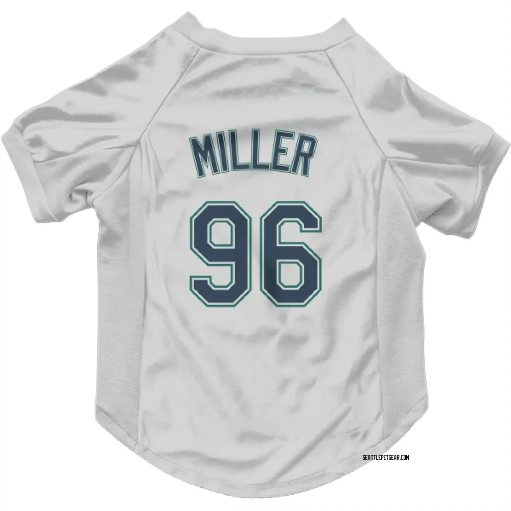 Seattle Mariners Andrew Miller White Pet Jersey for Dog & Cat