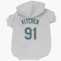 Seattle Mariners Austin Kitchen White Pet Hoodie for Dog & Cat