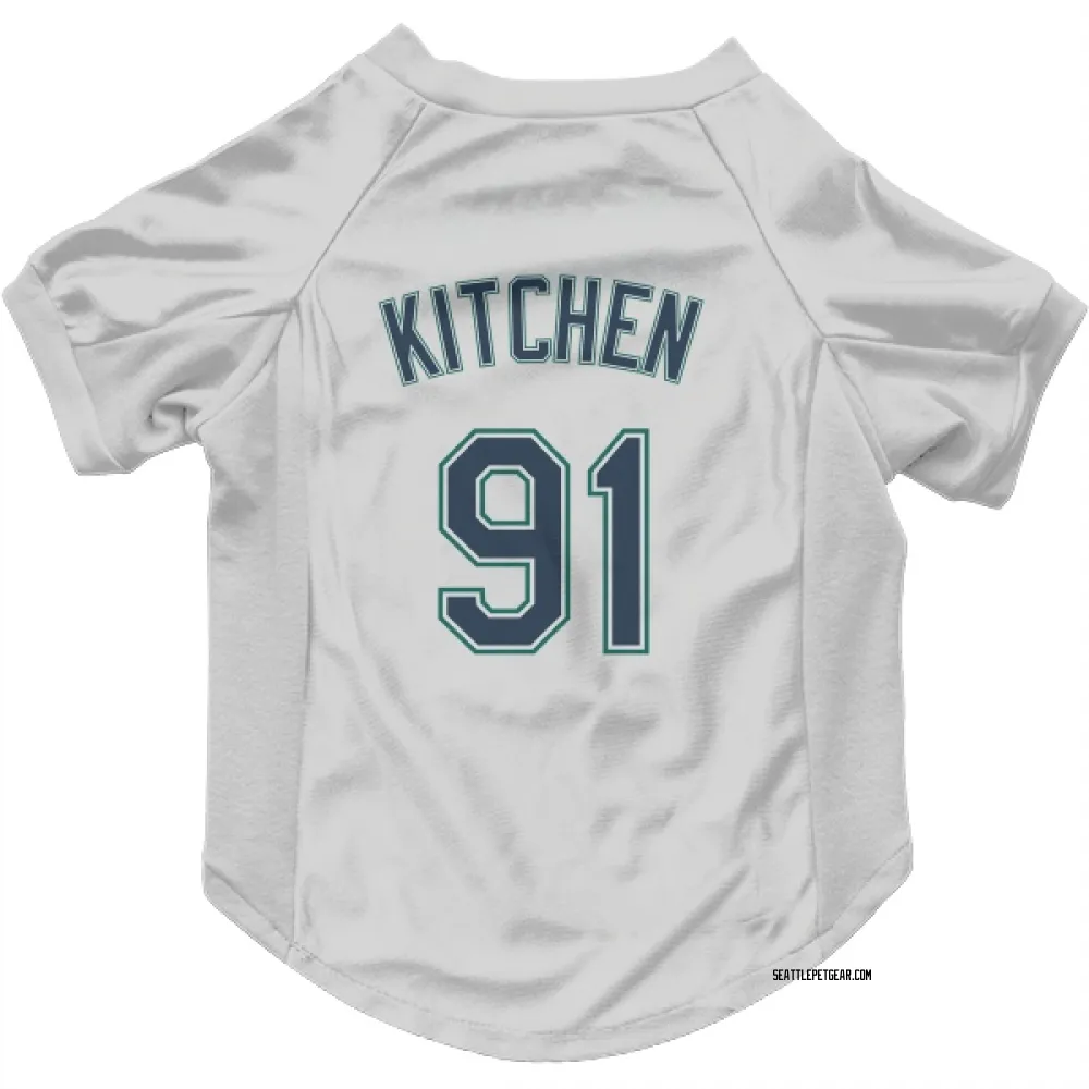 Seattle Mariners Austin Kitchen White Pet Jersey for Dog & Cat