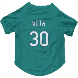 Seattle Mariners Austin Voth Green Pet Jersey for Dog & Cat