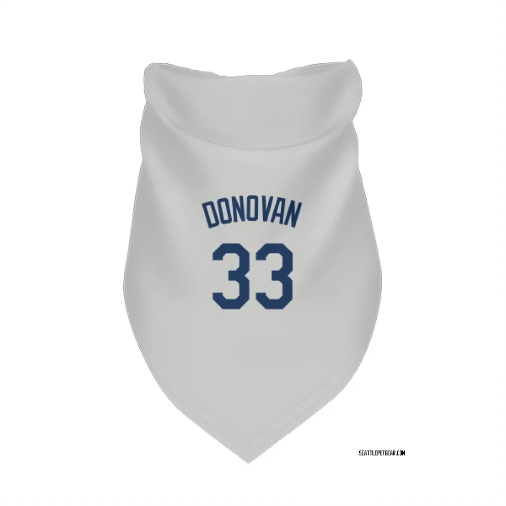 Seattle Mariners Brendan Donovan Gray Pet Bandana for Dog & Cat
