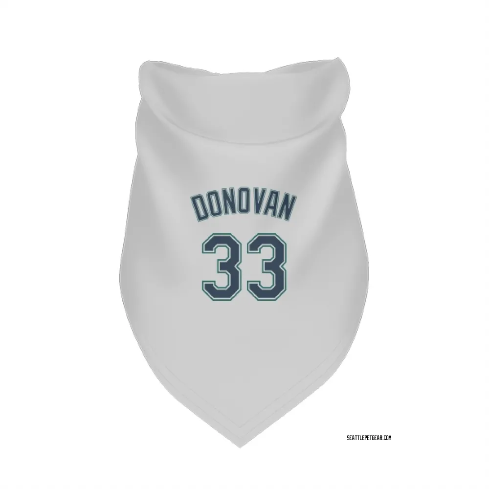 Seattle Mariners Brendan Donovan White Pet Bandana for Dog & Cat