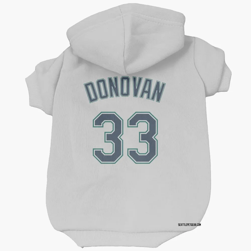 Seattle Mariners Brendan Donovan White Pet Hoodie for Dog & Cat