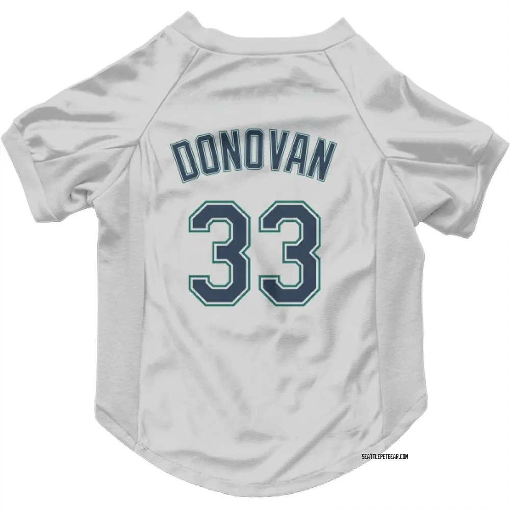 Seattle Mariners Brendan Donovan White Pet Jersey for Dog & Cat