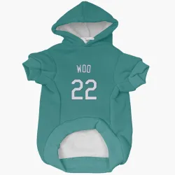 Seattle Mariners Bryan Woo Green Pet Hoodie for Dog & Cat