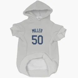 Seattle Mariners Bryce Miller Gray Pet Hoodie for Dog & Cat