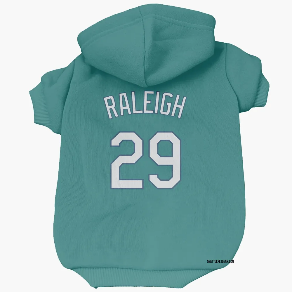 Seattle Mariners Cal Raleigh Green Pet Hoodie for Dog & Cat