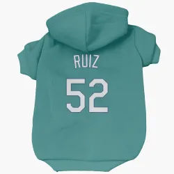 Seattle Mariners Carlos Ruiz Green Pet Hoodie for Dog & Cat