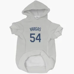Seattle Mariners Carlos Vargas Gray Pet Hoodie for Dog & Cat