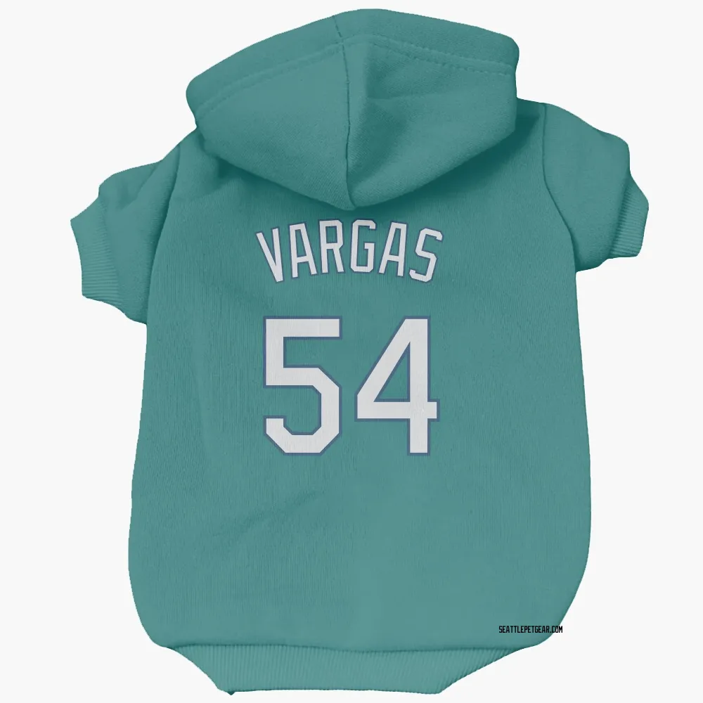 Seattle Mariners Carlos Vargas Green Pet Hoodie for Dog & Cat