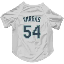 Seattle Mariners Carlos Vargas White Pet Jersey for Dog & Cat
