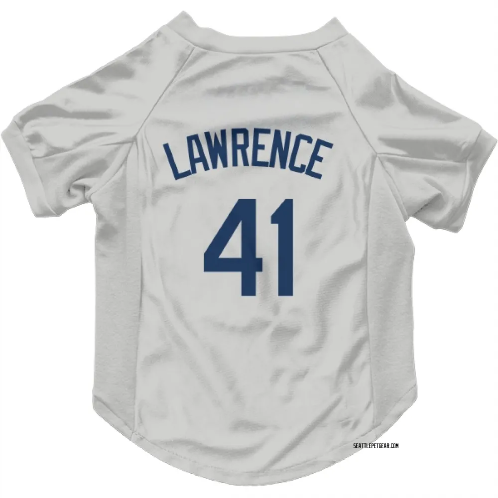 Seattle Mariners Casey Lawrence Gray Pet Jersey for Dog & Cat
