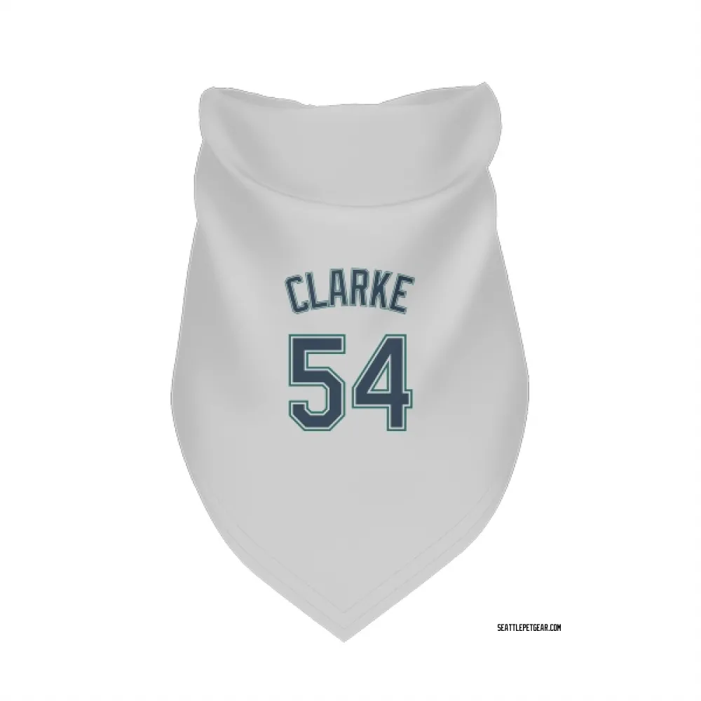 Seattle Mariners Chris Clarke White Pet Bandana for Dog & Cat