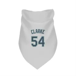 Seattle Mariners Chris Clarke White Pet Bandana for Dog & Cat