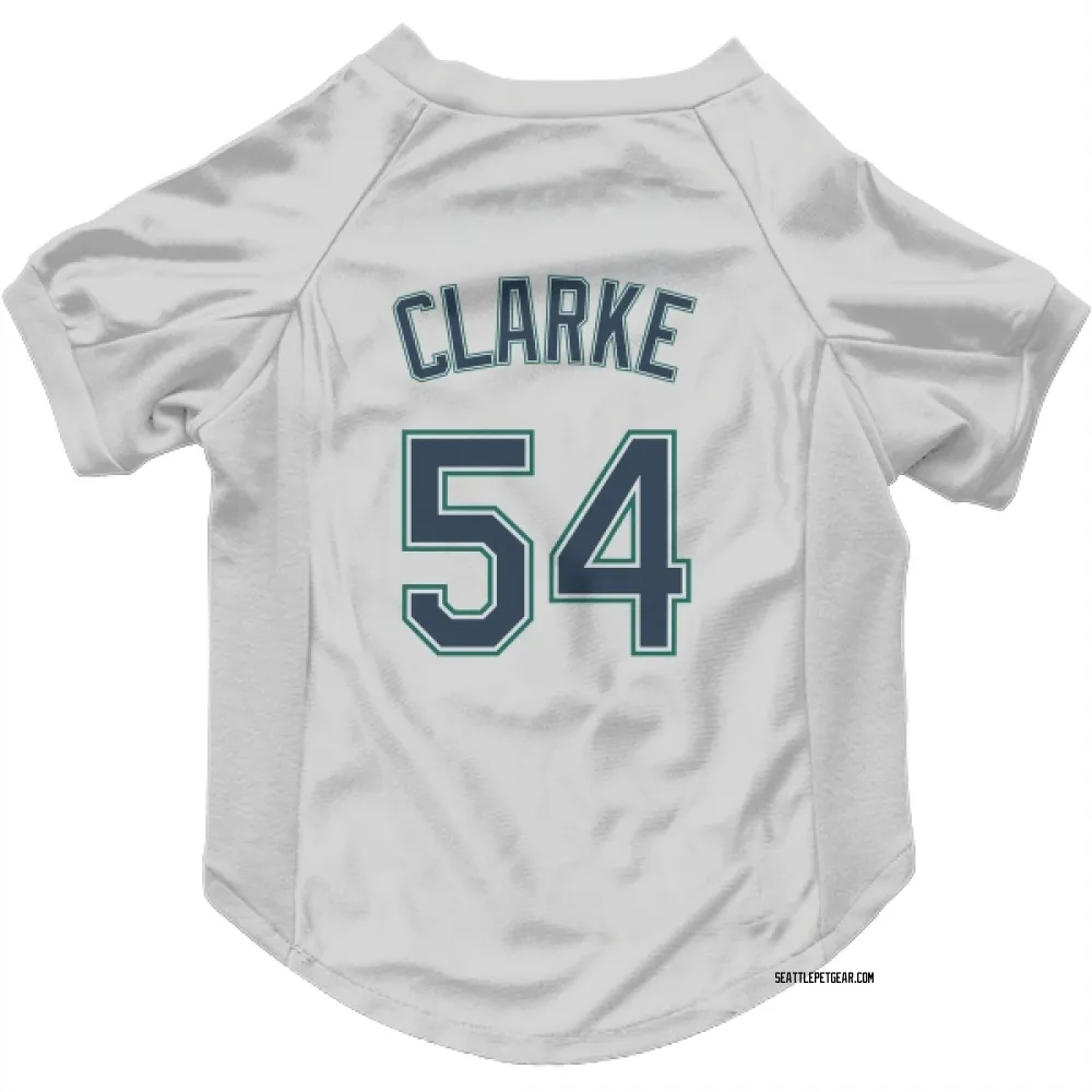 Seattle Mariners Chris Clarke White Pet Jersey for Dog & Cat