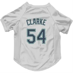 Seattle Mariners Chris Clarke White Pet Jersey for Dog & Cat