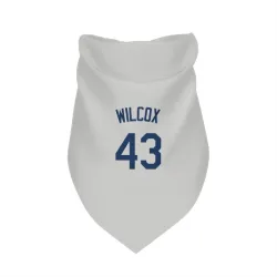 Seattle Mariners Cole Wilcox Gray Pet Bandana for Dog & Cat