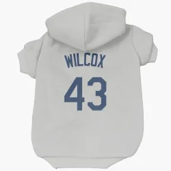 Seattle Mariners Cole Wilcox Gray Pet Hoodie for Dog & Cat