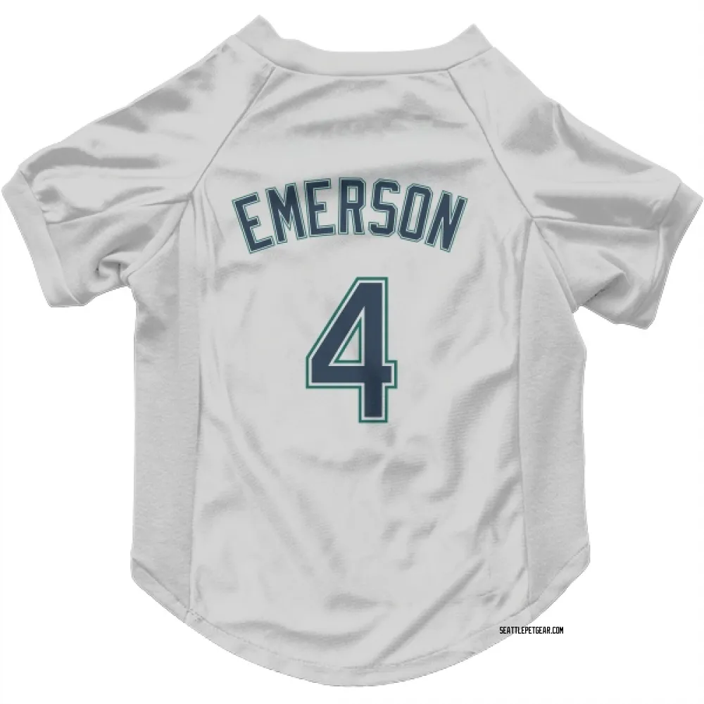 Seattle Mariners Colt Emerson White Pet Jersey for Dog & Cat