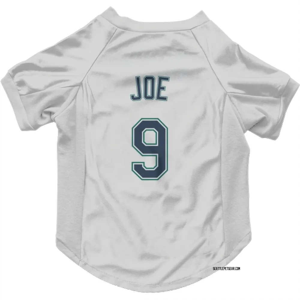 Seattle Mariners Connor Joe White Pet Jersey for Dog & Cat