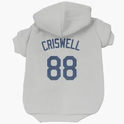 Seattle Mariners Cooper Criswell Gray Pet Hoodie for Dog & Cat