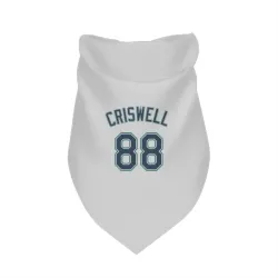 Seattle Mariners Cooper Criswell White Pet Bandana for Dog & Cat