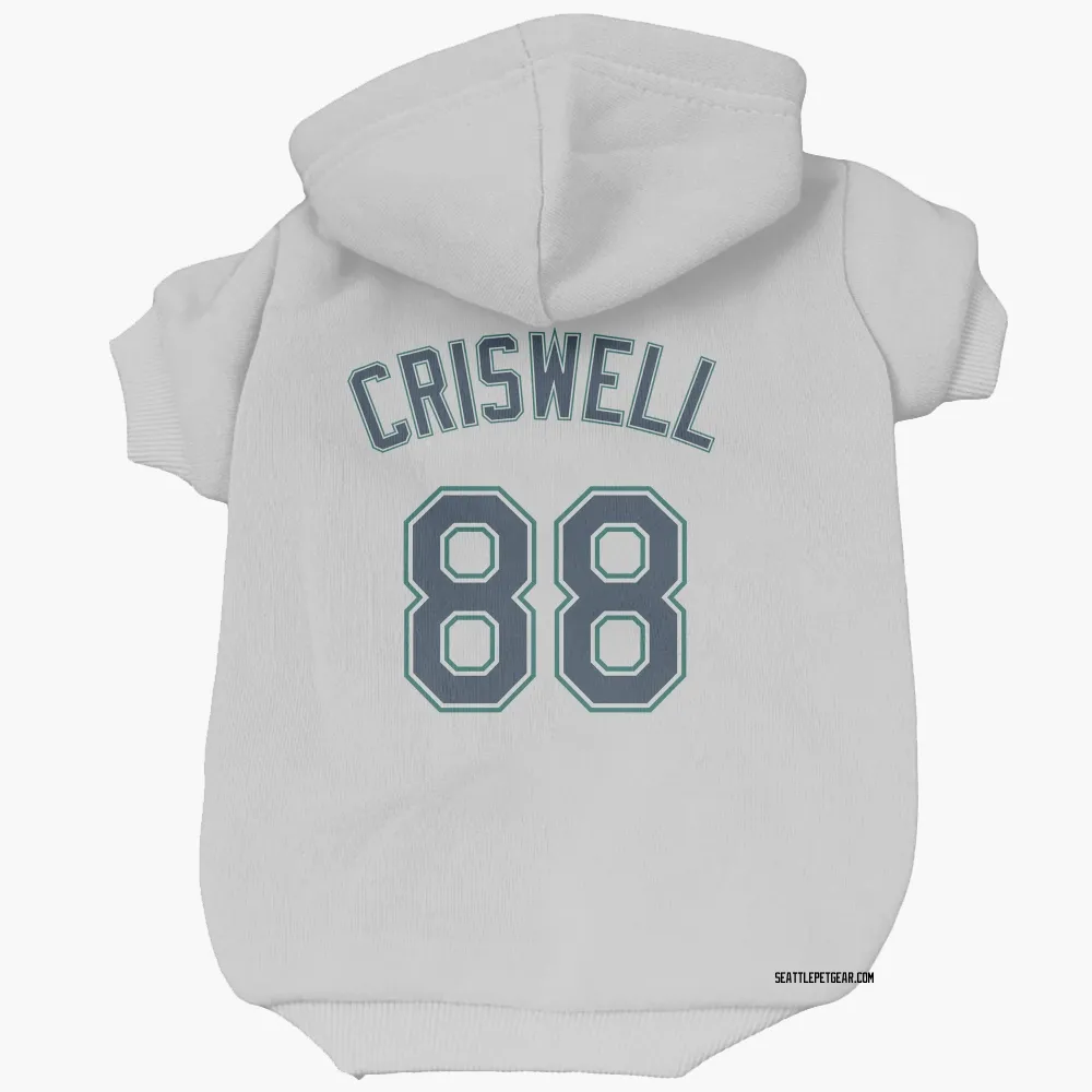 Seattle Mariners Cooper Criswell White Pet Hoodie for Dog & Cat