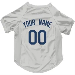 Seattle Mariners Custom Gray Pet Jersey for Dog & Cat